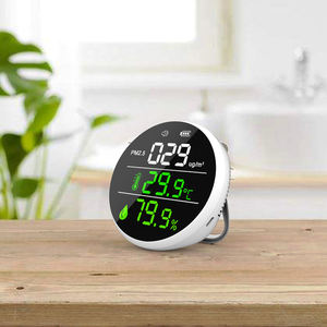 <span class=keywords><strong>Detector</strong></span> de Qualidade do Ar Portátil com Tela LED Montada na Parede, Analisador de Poeira e Gás PM2.5, Função de Alarme Liga/Desliga, 200mAh, ABS, OEM - Product Image 5