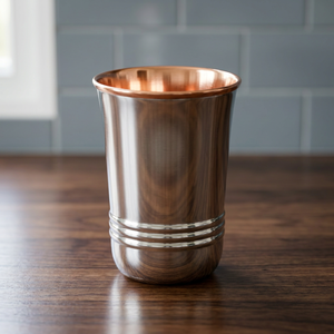 Vaso de cobre de doble pared con revestimiento de cobre, diseño minimalista para adultos, apto para lavavajillas. - Product Image 5