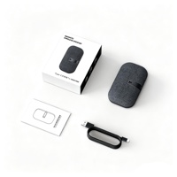 Mini haut-parleur magnétique portable sans fil, audio bidirectionnel, support de téléphone en plastique, stéréo TWS pour 6.0 600mAh