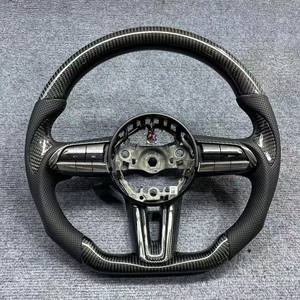 Volante Deportivo Universal de Cuero Personalizado NUEVO 2026 para <span class=keywords><strong>Mazda</strong></span> 3 Axela CX3 <span class=keywords><strong>CX5</strong></span> CX-30 2019-2020, Último Modelo de Volante <span class=keywords><strong>Mazda</strong></span> - Product Image 4