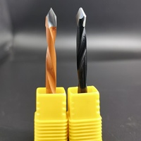 Fraise en carbure de tungstène HWR HRC55 à 2/4 rainures 6*20*70 R/L pour usinage CNC avec longue durée de vie