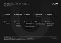 Lecteur RFID UHF fixe intelligent longue portée Urovo FR1000 8 ports avec système d'exploitation Android 10 Wi-Fi double bande pour la gestion d'entrepôt