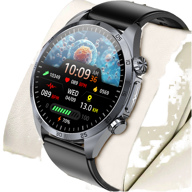 Smartwatch Health Monitor with Fitness Tracker Sleep Tracker AMOLED Display & Answer Call Function