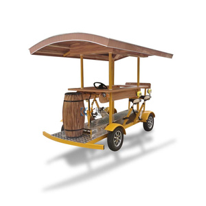 Vélo Tandem Électrique d'Extérieur avec Pédalage Assisté, Cadre en Acier, 21 Vitesses, Longueur 5m, Idéal pour Visites Touristiques, Fêtes et Soirées Bière - Product Image 4