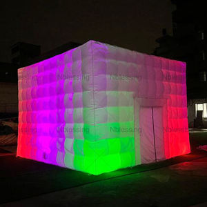 Tienda de club nocturno móvil con luz de <span class=keywords><strong>discoteca</strong></span> negra de grado comercial, tienda inflable para fiesta, club nocturno inflable para fiesta - Product Image 3