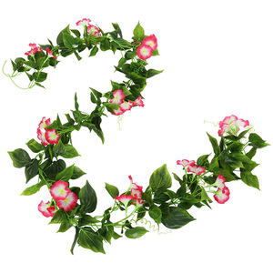 Guirlande artificielle de fleurs de gypsophile rose et violettes pour décoration murale et de plafond, 2 m de longueur - Product Image 4