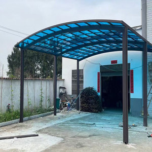 <span class=keywords><strong>Abri</strong></span> <span class=keywords><strong>de</strong></span> voiture moderne en polycarbonate et aluminium, hautement durable, avec structure en acier robuste, facile à assembler pour un <span class=keywords><strong>abri</strong></span> par tous les temps - Product Image 4