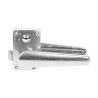 Serrure de porte de toilette TYTXRV 19 mm avec boucle de verrouillage argentée, durable, pour camping-car, remorque, bateau, caravane