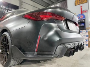 Alette Laterali Posteriori in Fibra di Carbonio Stile MP per BMW M3 G80 G81 M4 G82 G83 Splitter <span class=keywords><strong>Spoiler</strong></span> Diffusore per Paraurti Posteriore - Product Image 5