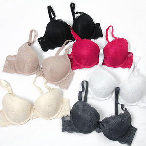 꽃 레이스 장식 여성 뜨거운 섹시한 푸시 업 브래지어 이미지 섹시한 숙녀 공기 브래지어 사진 - Product Image 1