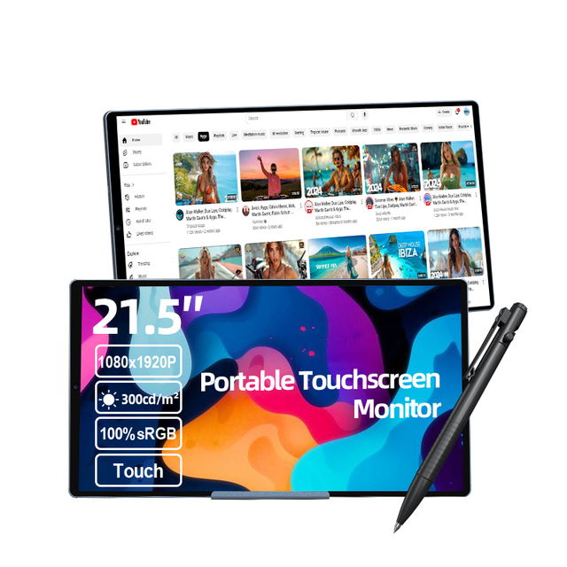 OFD 21.5 Inch Portable Screen USB LED Backlight Android12 Panel PC Ultra-Thin Smart Interactive Full HD 10 Point Touch Display