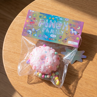 Jouet sensoriel en silicone super doux à montée lente, en forme de gâteau, gaufre, beignet, jouet compressible, violet taro, pour 14 ans et plus, expédition immédiate