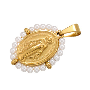 Colgantes <span class=keywords><strong>DE</strong></span> <span class=keywords><strong>LA</strong></span> <span class=keywords><strong>Virgen</strong></span> María, dijes <span class=keywords><strong>de</strong></span> <span class=keywords><strong>Guadalupe</strong></span>, dijes <span class=keywords><strong>de</strong></span> cuentas <span class=keywords><strong>de</strong></span> cristal católico chapados en oro <span class=keywords><strong>de</strong></span> 18 quilates, colgante <span class=keywords><strong>de</strong></span> acero inoxidable para bricolaje - Product Image 4