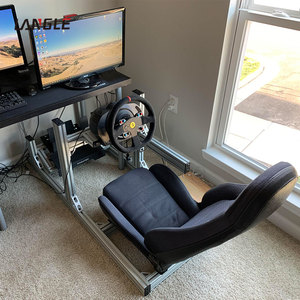 Simulador de Conducción, Máquina de Juego de Carreras Arcade, Silla de Carreras con Movimiento y Marco de Aluminio, Soporte para Cabina de Simulación de Carreras - Product Image 4