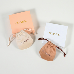 GALMPKG Wholesale Luxury Bracelet <b>Earring</b> Jewelry Packaging <b>Box</b> Custom Logo Printed <b>Gift</b> Rigid Magnetic <b>Box</b> with Suede Pouch - Product Image 6