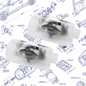 Nuevas Luces de Bienvenida Específicas LKSS-1 para Modelos ES/RX/<span class=keywords><strong>UX</strong></span>/IS/LX/LS, Proyección Blanca en la Puerta, Iluminación Ambiental, 12V, Modificación/Actualización - Product Image 5