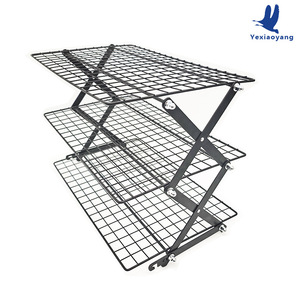 Yexiaoyang Four Layer Folding Metal Cooling Rack For Baking Bread And Cookies Storage - Product Image 5