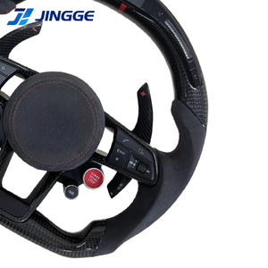 Volant en cuir carbone LED amélioré pour <span class=keywords><strong>Audi</strong></span> RS5 A6 A3 RS6 <span class=keywords><strong>RS4</strong></span> S3 S4 TT R8, entièrement en cuir - Product Image 6