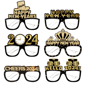 Custom felice <span class=keywords><strong>anno</strong></span> <span class=keywords><strong>nuovo</strong></span> 2025 Glitter carta occhiali da vista cappelli foto stand di oggetti di scena per <span class=keywords><strong>buon</strong></span> <span class=keywords><strong>natale</strong></span>/felice <span class=keywords><strong>anno</strong></span> <span class=keywords><strong>nuovo</strong></span> decorazione festa - Product Image 2