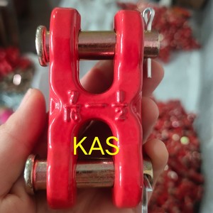 ตัวเชื่อมโซ่แบบ H ของ Kai Ansheng แบบวงแหวนคู่ 40cr เคลือบสีแดง สำหรับยกของ - Product Image 1