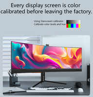 Nieuw Ontwerp 3-zijdige Frameloze Gebogen Monitor 45Inch Va Pasnel Computer Pc Monitor 5120*1440 165Hz Desktop Gaming Monitoren
