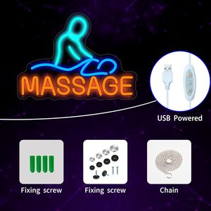 Massage Letreros Neon LED dimmable USB powered ambient <b>light</b> store <b>window</b> decoration <b>light</b> street indicator <b>light</b> Customized 5V - Product Image 2