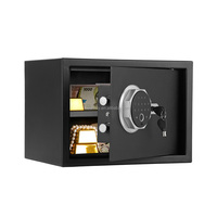 Coffre-fort en acier à grand bouton avec lecteur d'empreintes digitales et écran tactile, nouveau design pour la maison et le bureau