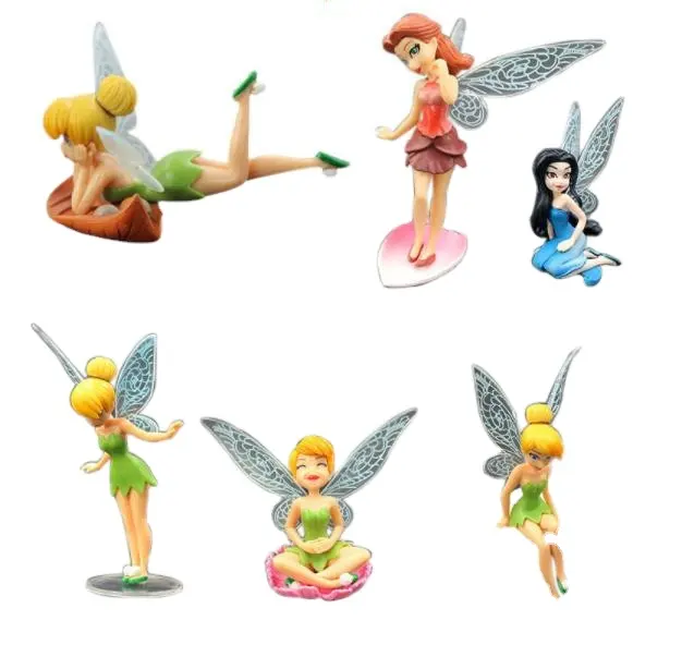 Groothandel Kleine Mini Elf Angel Fairies Beeldje Poppenhuis <span class=keywords><strong>Tuin</strong></span> Accessoires Vlindervleugels Beeldjes Miniatuur Resin Fairy