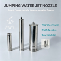 Boquilla de fuente de agua danzante con efecto de onda brillante de acero inoxidable Dashuofountain, moderna y comercial para estanques de parques