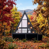 Cabaña Triangular de Glamping con Materiales Ecológicos, Suministro a Granel para el Desarrollo de Resorts Turísticos