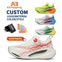 Chaussures de course personnalisées avec logo d'usine, plaque en carbone sur toute la paume, marathon, course, légères, respirantes, entraînement, baskets de sport