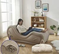 El Sofá Cama Inflable de Cloruro de Polivinilo Más Vendido Es Simple, Económico y Plegable