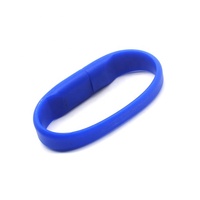 Clé USB 2.0 en silicone imprimée, bracelet portable, cadeau promotionnel avec cryptage, garantie de 3 ans, 8 Go-128 Go