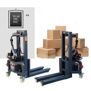 Apilador Eléctrico con Ruedas, Transpaleta Portátil a Batería <span class=keywords><strong>para</strong></span> Carga y Descarga de Mercancías - Product Image 5