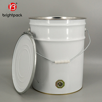 Juya — tambour de peinture en acier et métal, 18l, seau décoratif, 20 litres, vente en gros