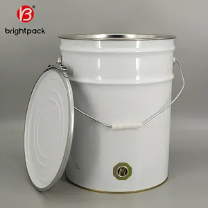 20 Liter Metal Pail Wholesale UN Decorative 18L Tin Drum 20 Liter Metal Paint Bucket 20 Ltr Steel Pail Manufacturer