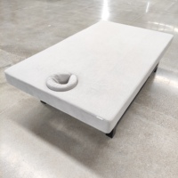 Table de massage thaïlandaise professionnelle, largeur 120 cm, structure en acier inoxydable, éponge haute densité, table de massage Tuina pour le corps entier