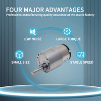 37mm Çaplı DC Fırçalı Dişli Motor Düşük RPM Yüksek Torklu Metal Dişli Akıllı Cihazlar ve Akıllı Kilitler için