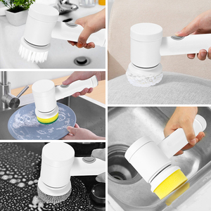 Depurador giratorio eléctrico multiusos 5 en 1, tanque de cocina, cepillo de limpieza para lavar platos, cepillo de limpieza eléctrico para lavar platos - Product Image 2