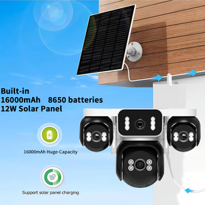 Hieasy IP AOV Solar-Powered Outdoor CCTV Security <strong>Camera</strong> 4G SIM Card with Built-In Battery Pan-Tilt Function for <strong>Indoor</strong> Use - Product Image 6