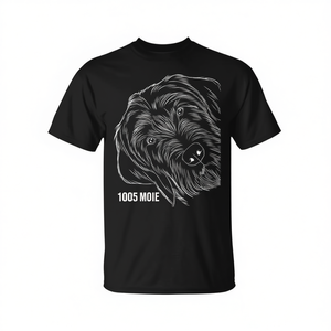 Camiseta Dog German Wirehaired Pointer, color negro, unisex, talla para adultos M L XL XXL - Product Image 2