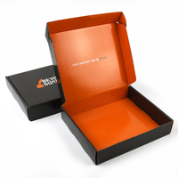 Boîte d'expédition en carton ondulé brun recyclable avec impression personnalisée en couleur pour la vente en ligne