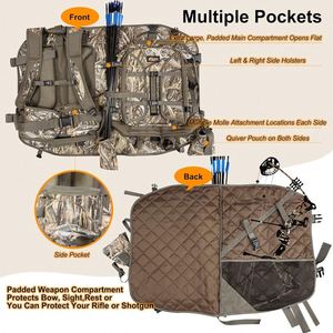 Échantillon gratuit, fabrication chinoise, sac à dos de camping multifonctionnel, grande capacité, sac à dos de chasse - Product Image 4