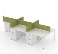 Table de bureau moderne extensible pour 2 à 10 personnes pour la maison ou l'espace de travail partagé intégré
