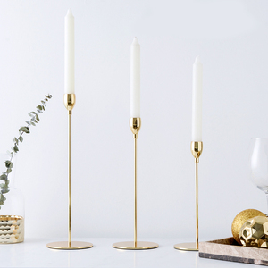 Candle Holder Nordic Modern Tealight Taper Stick Wedding Home Decorative Other <strong>Brass</strong> Luxury Gold Metal Candle Holder <strong>Candlestick</strong> - Product Image 2