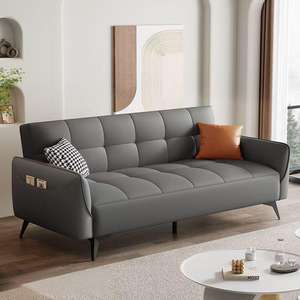 Moderne 3-In-1 Converteerbare Livingchaise Lounge Stoel Hellende Positie Spons Sofa Dagbed/Slaapbank Buiten Metalen Stof - Product Image 4