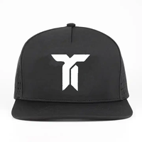 Gorras de Golf Personalizadas para Hombre, con Corte Láser, Resistentes al Agua, con Estampado 3D en Relieve, de 5 Paneles, con Cierre a Presión