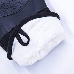 Guantes de Cocina de Silicona Libres de BPA, Resistentes al Calor, Guantes Largos de Algodón para Horno y Barbacoa con Forro Grueso de Algodón - Product Image 5