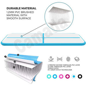3M 4m 5M 6m 8m 10m 12m 15M equipo de pista de aire inflable barato Tumbling Gym Mat pista de aire para gimnasia - Product Image 2