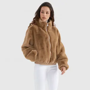 Customized Winter Fur Jackets For Women 2022 Outdoor Coat Ladies Fleece Women's Jackets